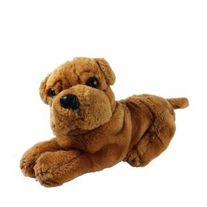 Prestige Toy Realistic Dog Shar Pei Little Prince 1985 Vintage Laying Stuffed
